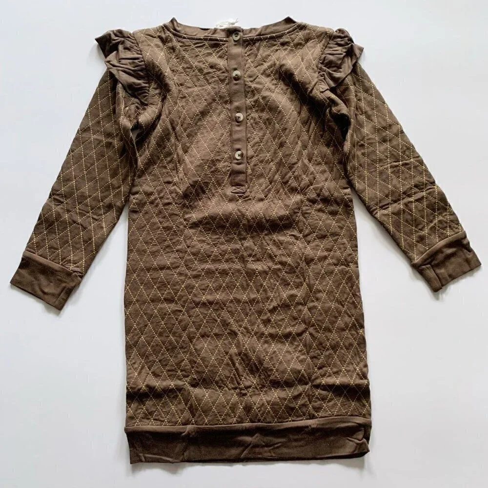 Kate Quinn Organics Girl Bamboo quilted dress 7 years
